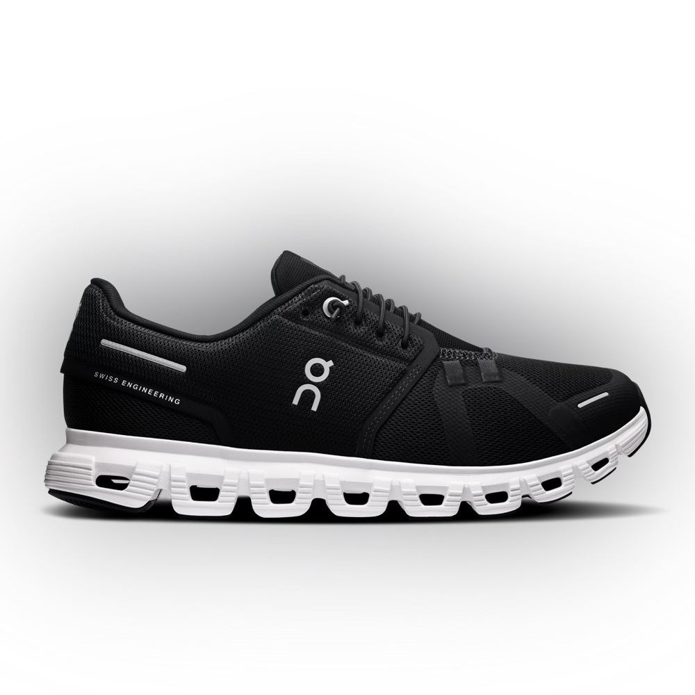 On Running Black and White Athletic Shoes